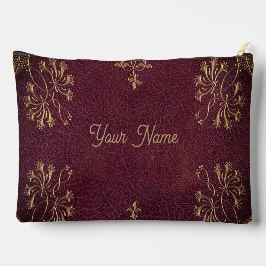 Pochette À Accessoires look cuir antique - personnalisées (Verso)