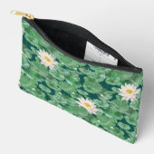 Pochette À Accessoires Lotus Lagoon Motif - Le Lotus Blanc (Ouvrir)