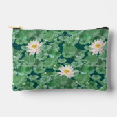 Pochette À Accessoires Lotus Lagoon Motif - Le Lotus Blanc (Recto)