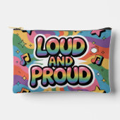Pochette À Accessoires LOUD AND PROUD | LGBTQ+ Pride Ally (Recto)