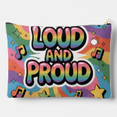 Pochette À Accessoires LOUD AND PROUD | LGBTQ+ Pride Ally (Verso)