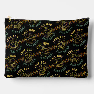 Pochette À Accessoires Love God Drink Coffee Lire les livres Amateurs Vin