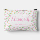 Pochette À Accessoires Love Is In Bloom Pink Floral Wedding Party (Recto)