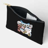 Pochette À Accessoires Lucky Cat Art – Maneki Neko with Gold Coin (Ouvrir)