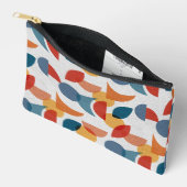 Pochette À Accessoires Lumineuse géométrique rétro Abstrait Moyen-siècle  (Ouvrir)