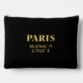 Pochette À Accessoires Lux Gold Paris Latitude & Longitude (Recto)