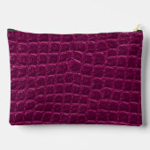 Pochette À Accessoires Luxury Crocodile Leather Monogram Gold Initial  (Verso)