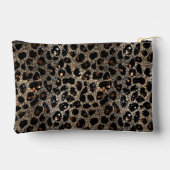 Pochette À Accessoires Luxury Glitter Brown Black Gold Leopard Pattern (Verso)