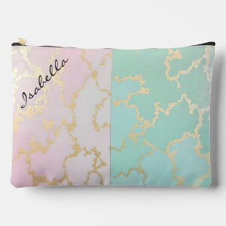 Pochette À Accessoires Luxury Trendy Blush Pink Soft Mint Gold Collection