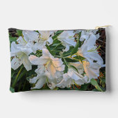 Pochette À Accessoires Lys orientaux blancs Floral (Verso)