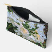 Pochette À Accessoires Lys orientaux blancs Floral (Ouvrir)