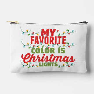 Pochette À Accessoires Ma Couleur Préférée Est Les Lumières De Noël