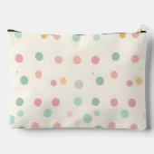 Pochette À Accessoires Macaron Pastel Personnalisé à Points (Verso)