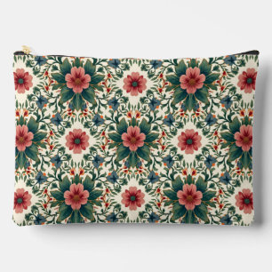 Pochette À Accessoires Magie des fleurs boho - dans des nuances de vert e