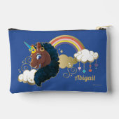 Pochette À Accessoires Magique Unicorn Arc en ciel et nuages Design (Verso)