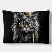 Pochette À Accessoires Magnifique chat Steampunk  (Verso)
