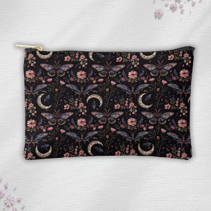Pochette À Accessoires Magnifiques papillons fleurs et lunes motif