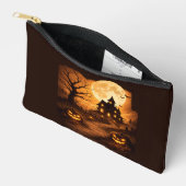 Pochette À Accessoires Maison Hantée Halloween Épouvante (Ouvrir)