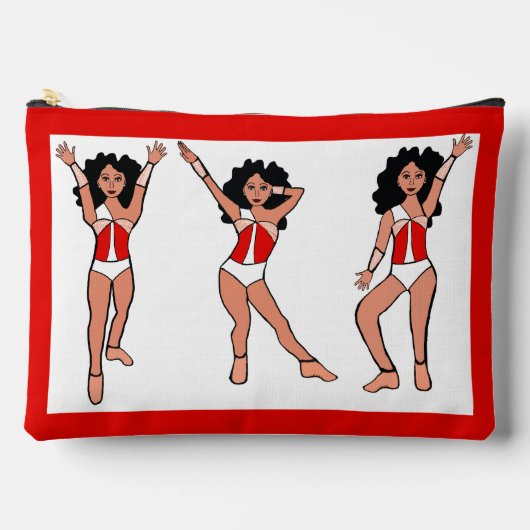 Pochette À Accessoires Majorette Danseuse Rouge Blanc Switch  B (Recto)