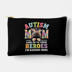 Pochette À Accessoires Maman autiste élevant un héros, chignon désordonné