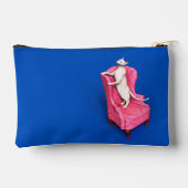 Pochette À Accessoires Manche d'ordinateur pour chat oriental blanc (Verso)