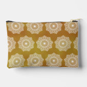 Pochette À Accessoires Mandala blanc sur fond doré (Verso)
