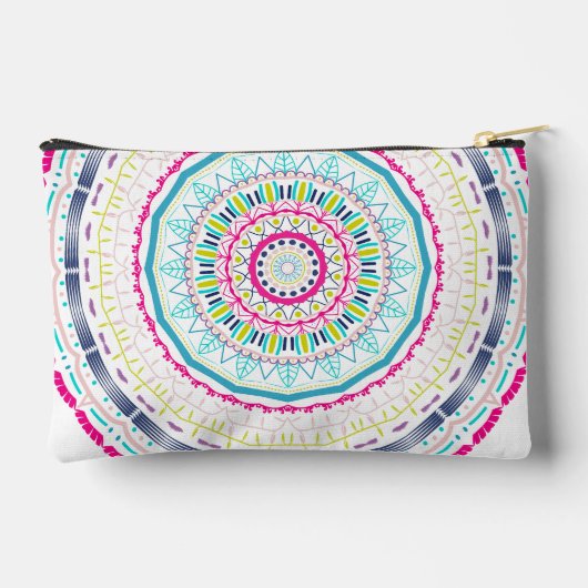 Pochette À Accessoires mandala coloré (Verso)