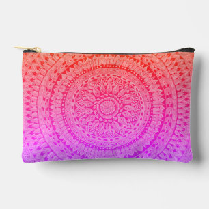 Pochette À Accessoires Mandala d'art original multicolore