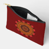 Pochette À Accessoires Mandala de feu (Ouvrir)