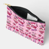 Pochette À Accessoires Maquillage de fille - rose (Ouvrir)