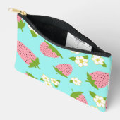 Pochette À Accessoires Maquillage de fraises/sac à crayon (Ouvrir)