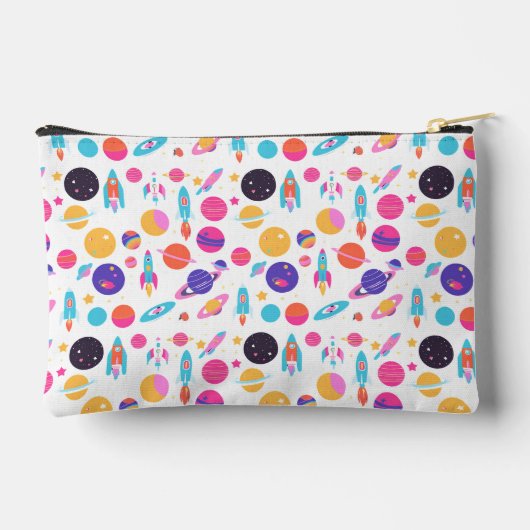 Pochette À Accessoires Maquillage Motif spatial généré par IA (Verso)