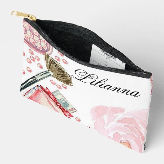 Pochette À Accessoires Maquillage personnalisé (Ouvrir)
