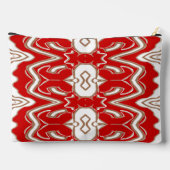 Pochette À Accessoires Maquillage tendance spécial rouge et blanc (Verso)