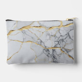 Pochette À Accessoires Marbre blanc et or (Verso)