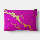 Pochette À Accessoires Marbre rose et or glamour (Recto)