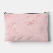 Pochette À Accessoires Marbre Rose Pâle Nom Signé Bouclé (Verso)