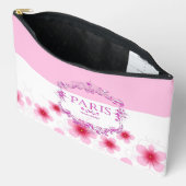 Pochette À Accessoires Marché de fleurs rose Paris (Ouvrir)