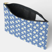 Pochette À Accessoires marguerite points bleus (Ouvrir)