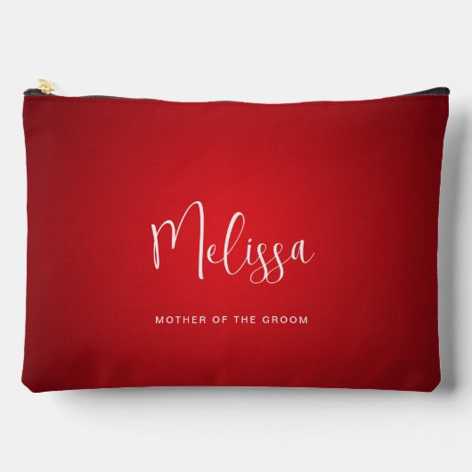 Pochette À Accessoires Mariage de thème rouge Mère de la chambre Nom pers (Recto)