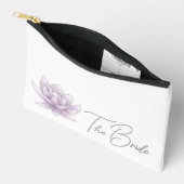 Pochette À Accessoires Mariage Pink Lotus Bride (Ouvrir)