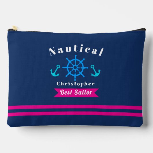 Pochette À Accessoires Marine Nautique (Recto)
