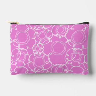 Pochette À Accessoires Matrice florale abstraite (rose tendre) Beaux-arts
