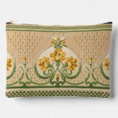 Pochette À Accessoires Médaille des Bouquets Jaunes Art Nouveau Mariage (Recto)