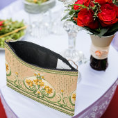 Pochette À Accessoires Médaille des Bouquets Jaunes Art Nouveau Mariage