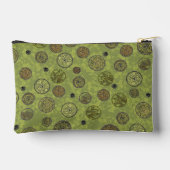 Pochette À Accessoires Médaillons de roue dentée Steampunk verts (Verso)