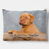 Pochette À Accessoires Meilleur Chien Maman Jamais Personnalisé Photo Et  (Verso)