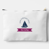 Pochette À Accessoires Meilleur marin nautique blanc (Verso)