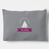 Pochette À Accessoires Meilleur marin nautique gris (Verso)