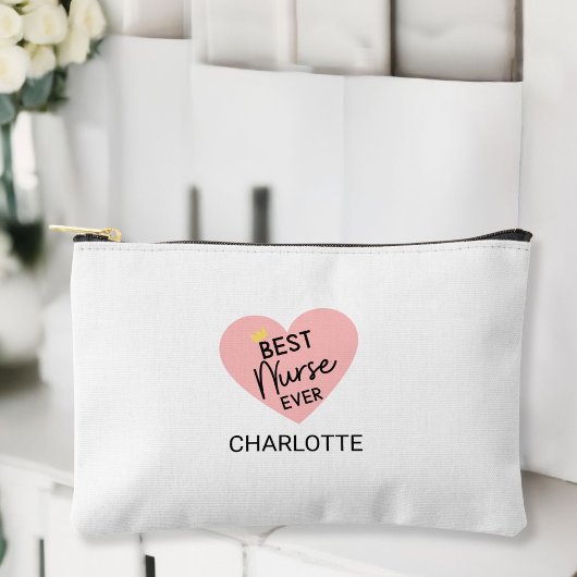 Pochette À Accessoires "Meilleure infirmière jamais"-Un cadeau sincère po
